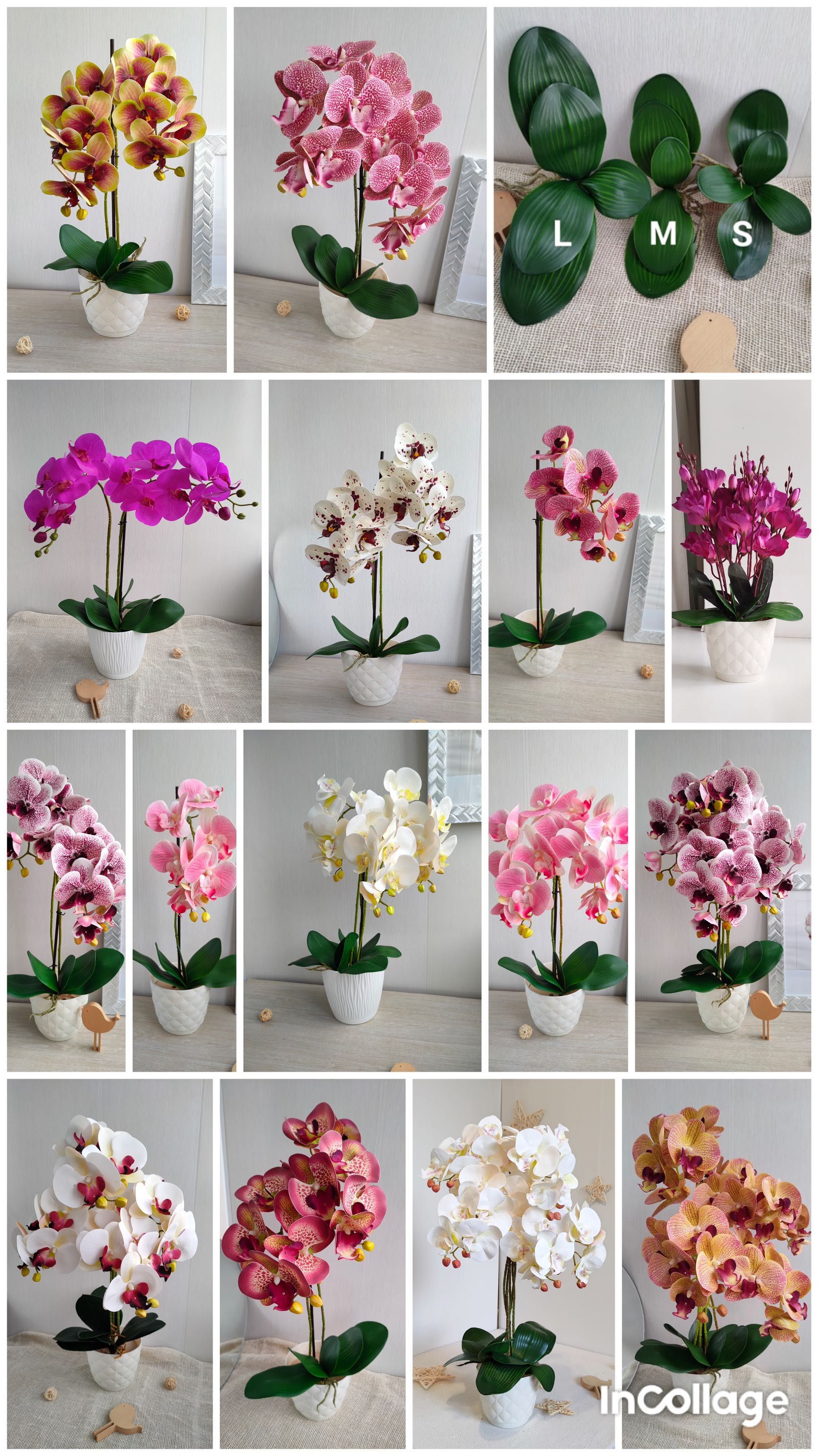 штучна орхідея, искусственная орхидея, штучні квіти, піони