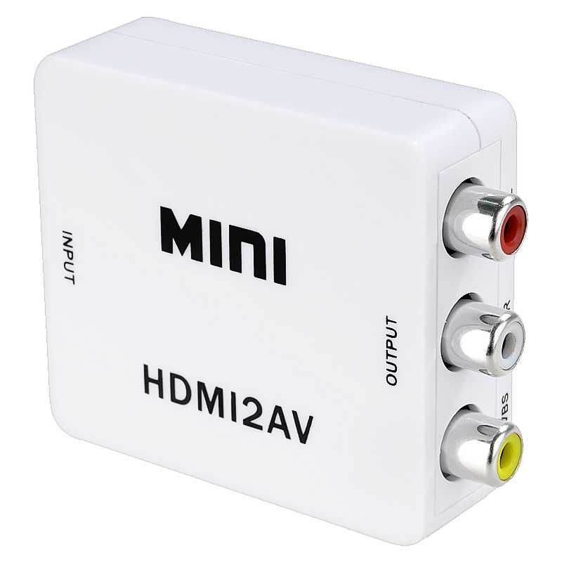 Conversor HDMI para Vídeo Composto / RCA / AV / TV ou RCA para HDMI