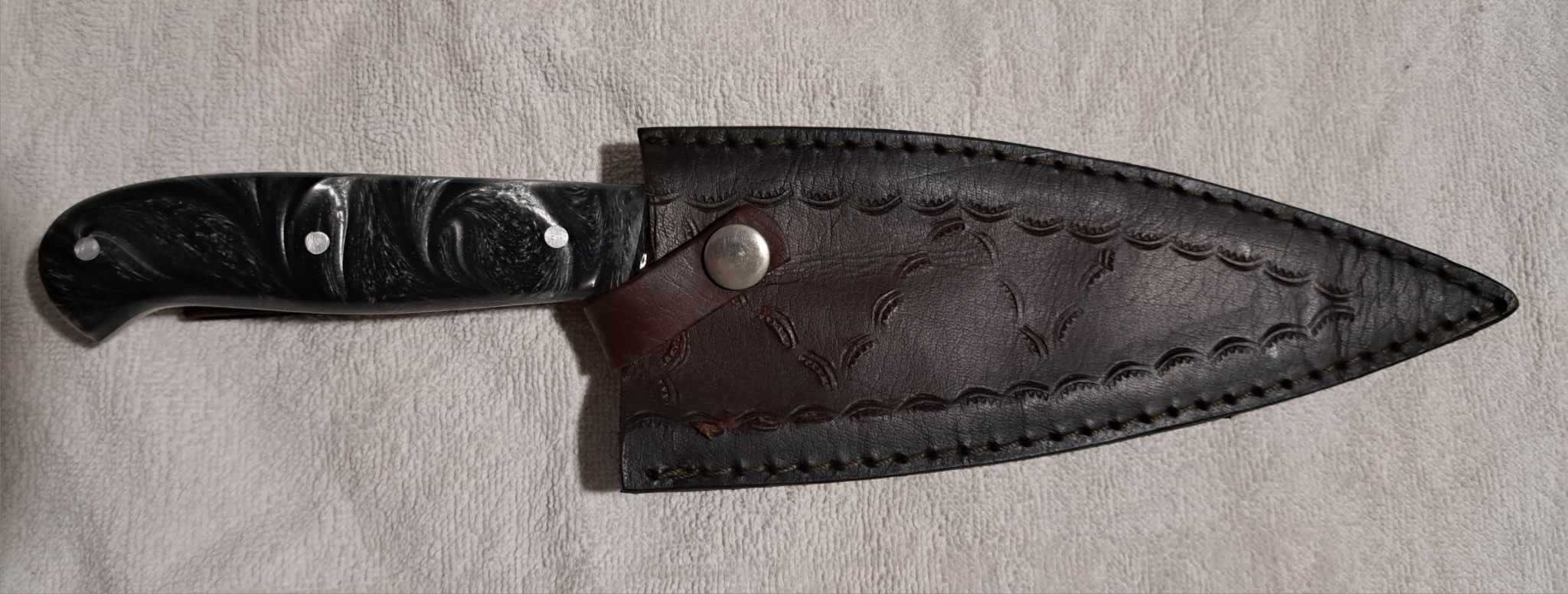 Faca Cozinha Artesanal Personalizada Full Tang (NOVA)