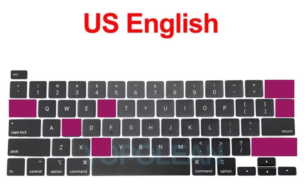 Клавіші, кнопки клавіатури Apple A2141 A2289 A2251 MacBook Pro 16 2019