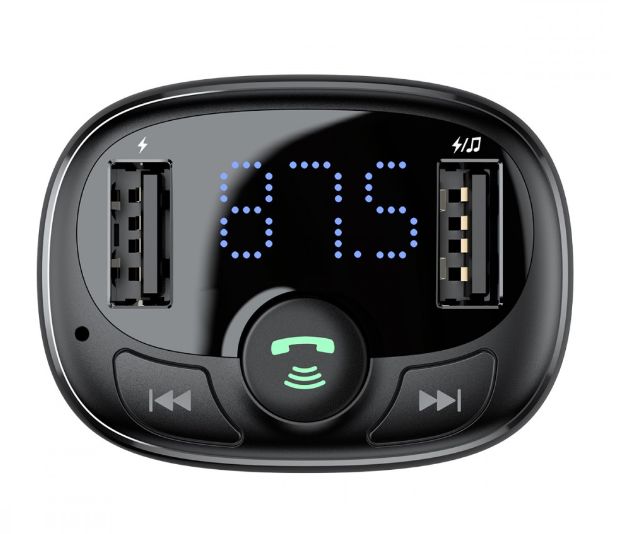 Bluetooth FM модулятор трансмиттер Baseus S-09 2.4A 2USB