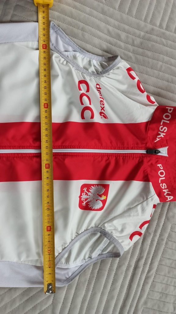Kamizelka kolarska rowerowa Reprezentacji Polski CCC Dmtex roz. S