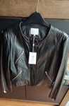 Vila nowa kurtka skóra naturalna czarna r. 38 M ramoneska biker jacket