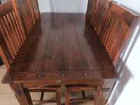 Stół Kolonialny + 6 krzeseł