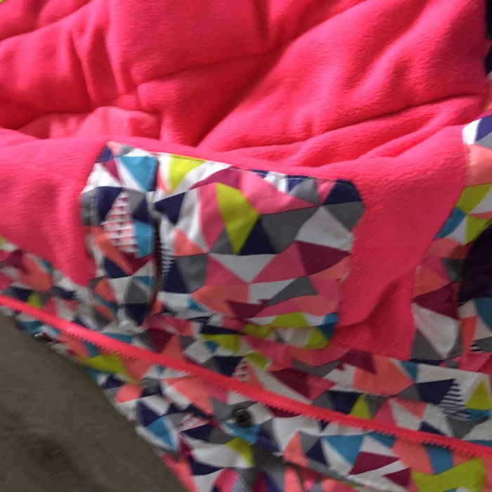 Okazja-mega kolorowa, zimowa kurtka