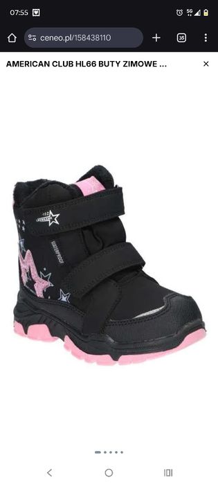 Buty zimowe dziewczęce rozmiar 31