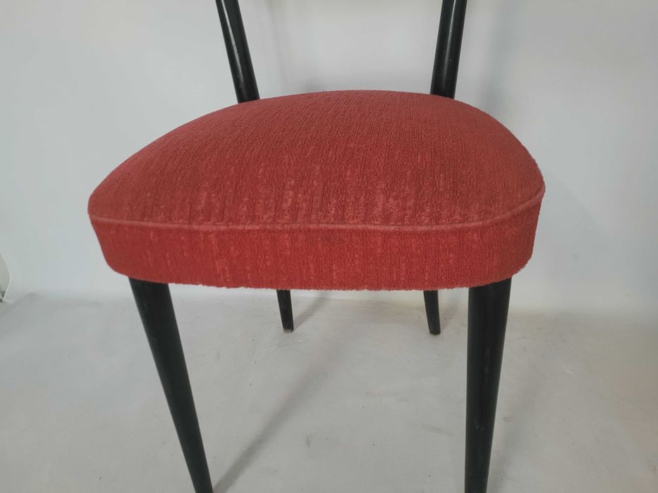 krzesło drewniane vintage retro Thonet sprężyny lata 50 60