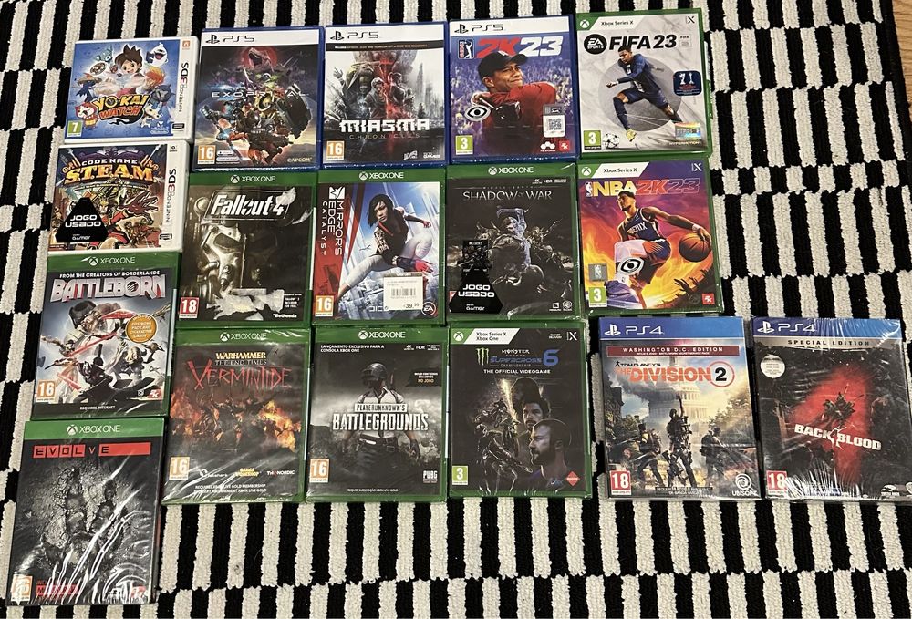 Jogos (Ps4, Ps5, Xbox)