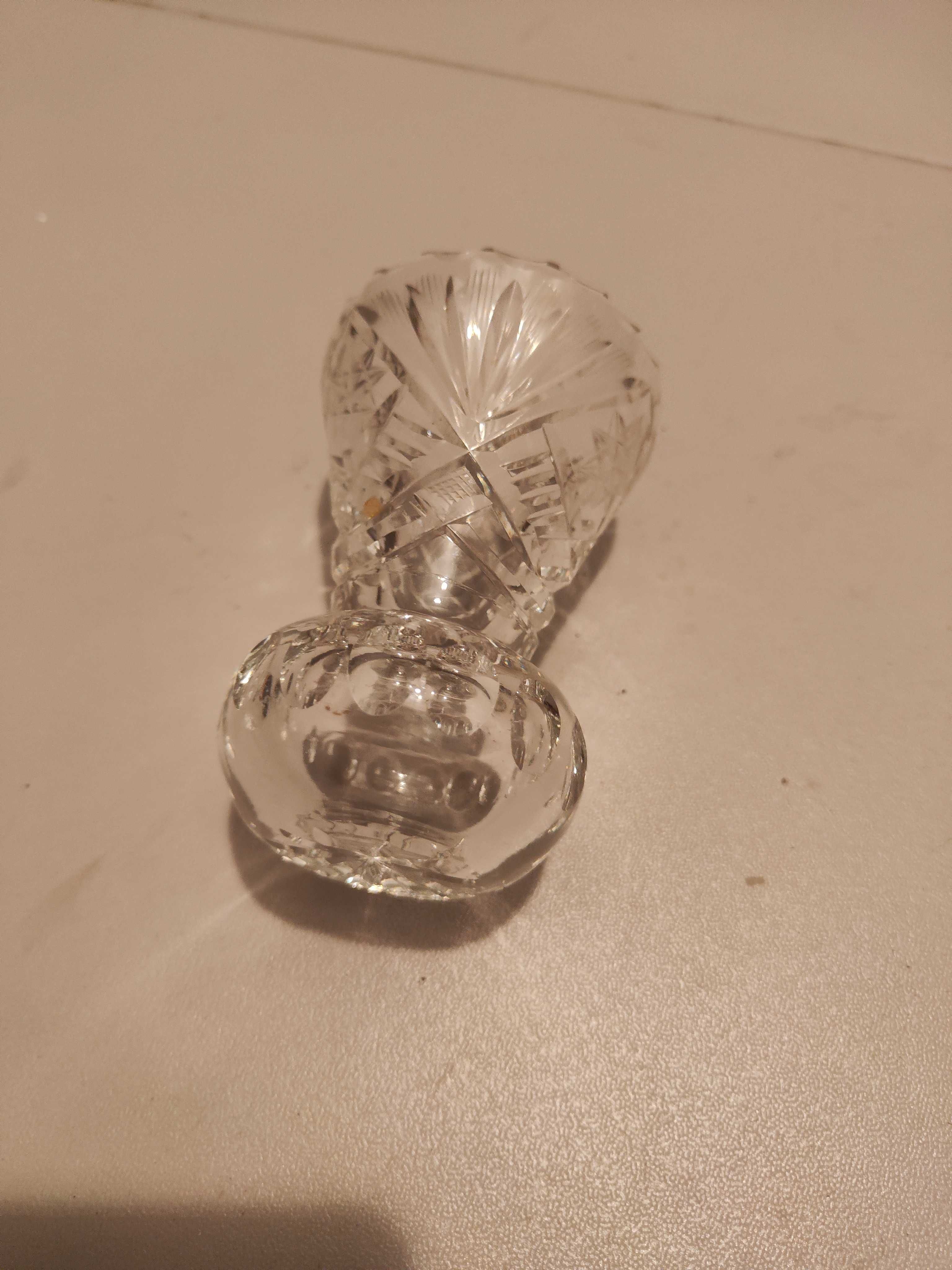 wazon kryształowy wazonik Kryształowa zatyczka korek  PRL