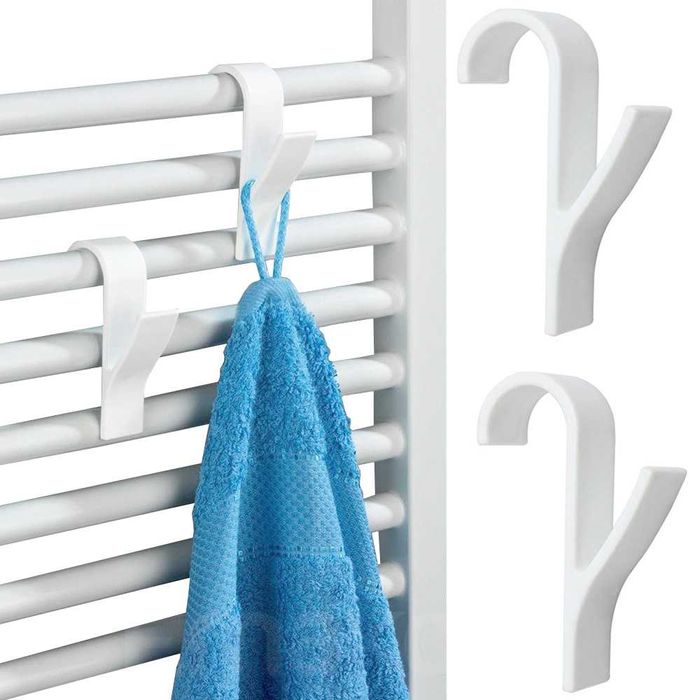 2x haczyk wieszak uchwyt na grzejnik kaloryfer łazienkowy zestaw 2szt