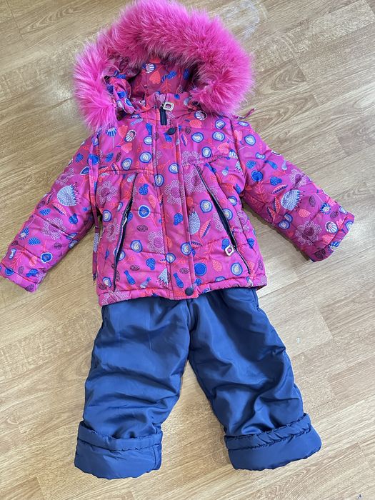 Комбінезон зимовий, куртка зимова, куртка для дівчинки полукомбінезон