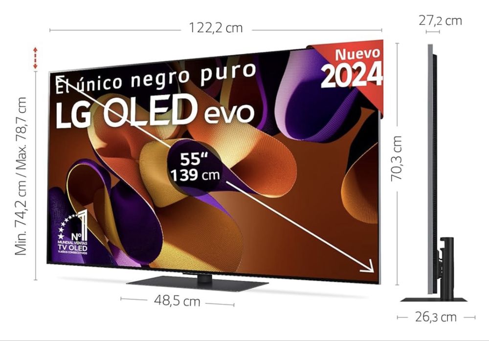 Telewizor LG Oled55G46Ls Evo,4K,144hz Wersja z nogą