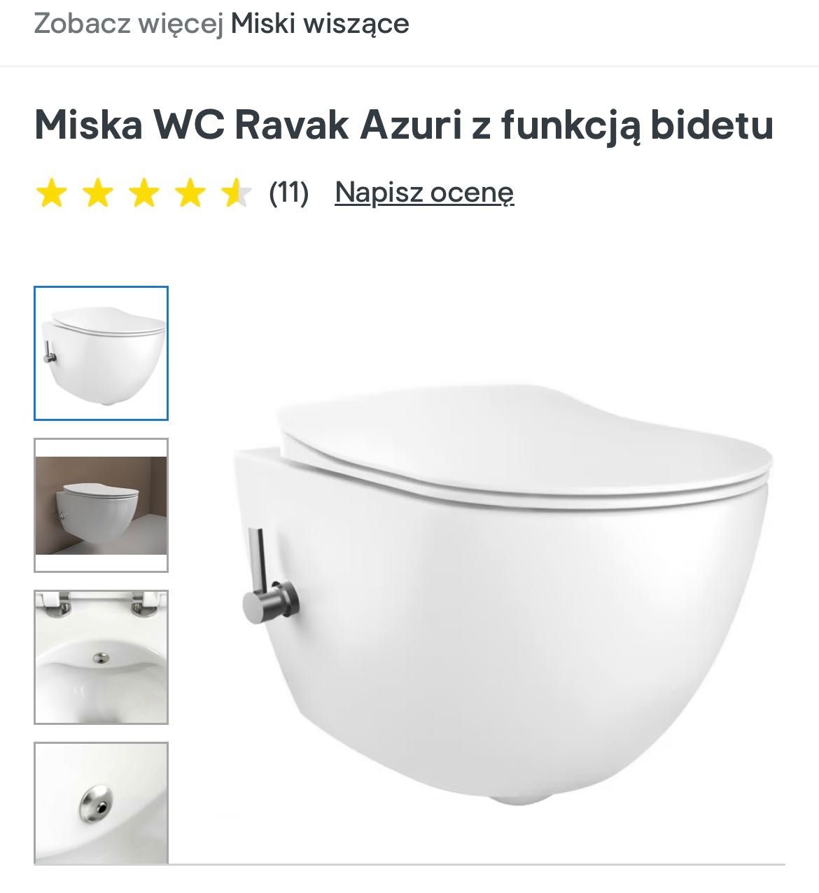 Miska z funkcją bidetu