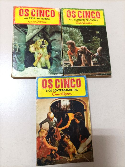 Livros Juvenis antigos - Os Cinco - Enid Blyton
