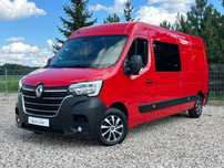 Renault Master L3H2 2.3dCi 150KM, 7 Osobowa Brygadówka/Doka, Ledy, WEBASTO, Nawigacja, Salon Polska, Pierwszy Właściciel, BEZYWPADKOWY, FV 23%, Bardzo Zadabny !!!