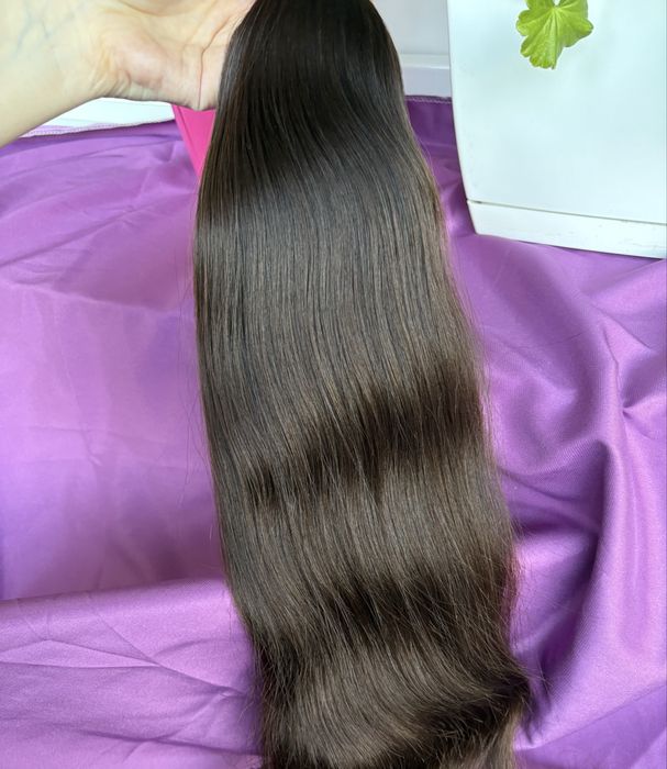 2) wlosy dziewicze 56 cm 190 gr