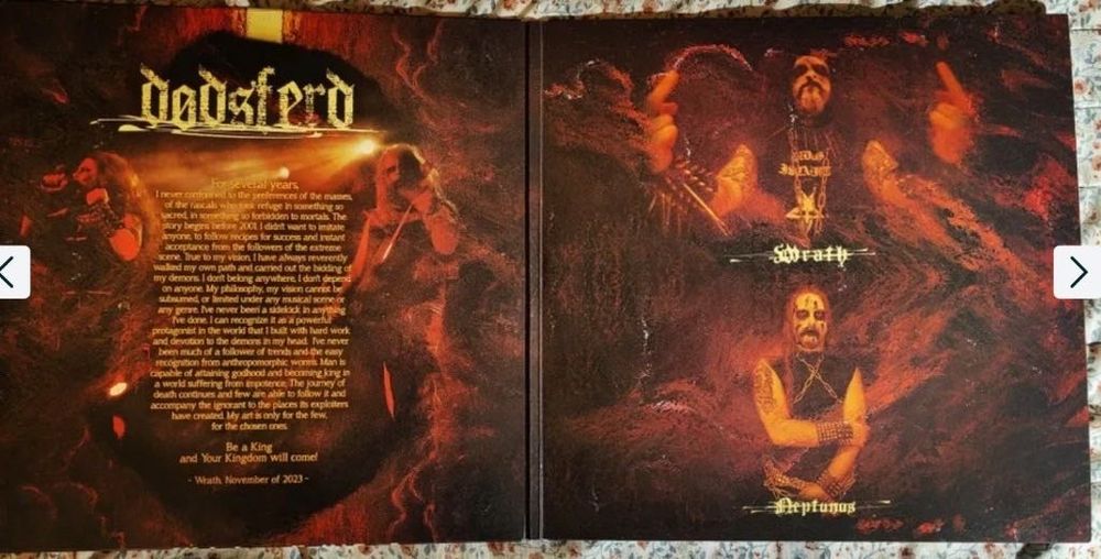 Dodsferd "Warth" 2LP winyl Splatter Black Death Doom Heavy Metal Nowa!