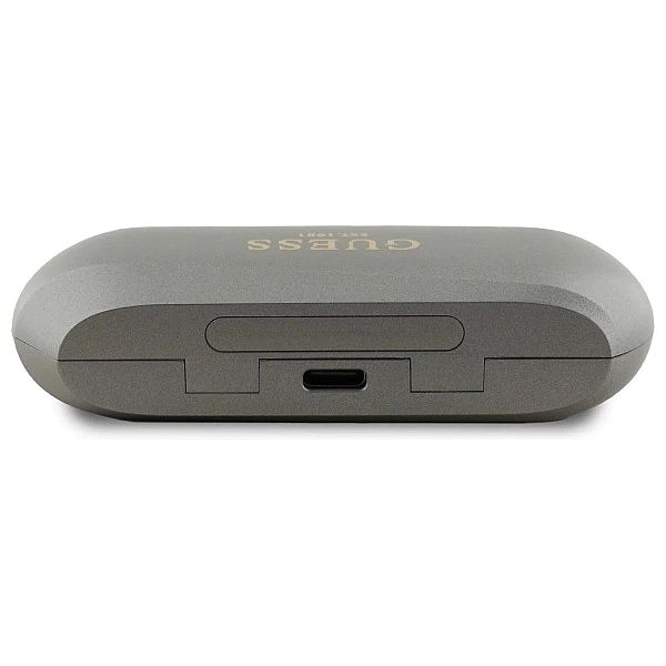 Słuchawki Guess Elongated Metalic Printed Logo Bluetooth TWS + stacja