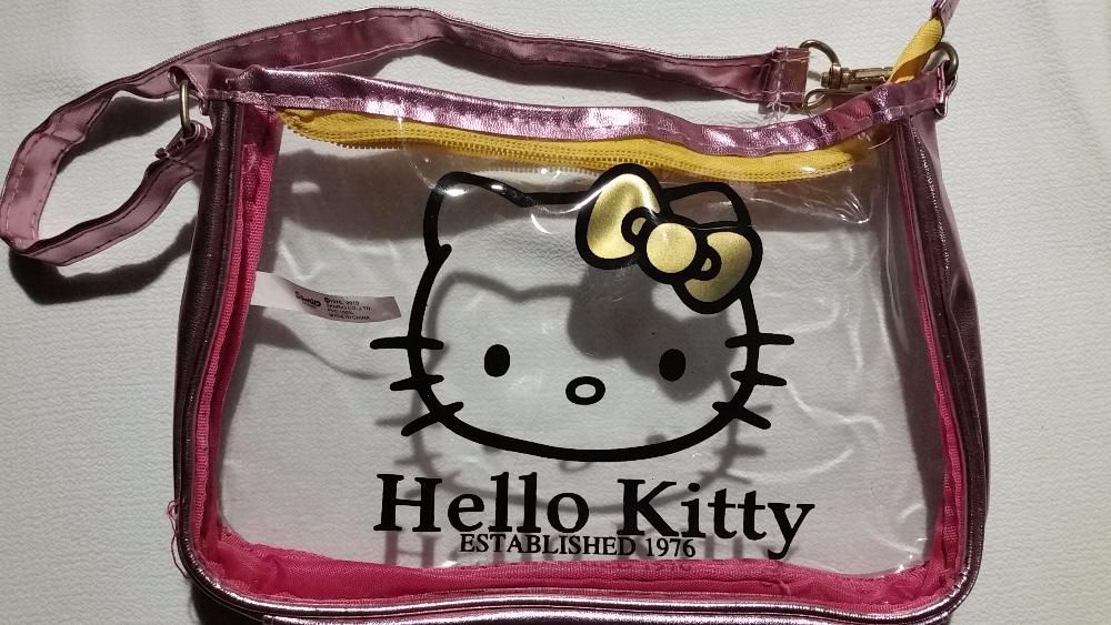 ELEGANTE| Mala+2 Cintos Hello Kitty e Roxo brilhante c/pendente Menina