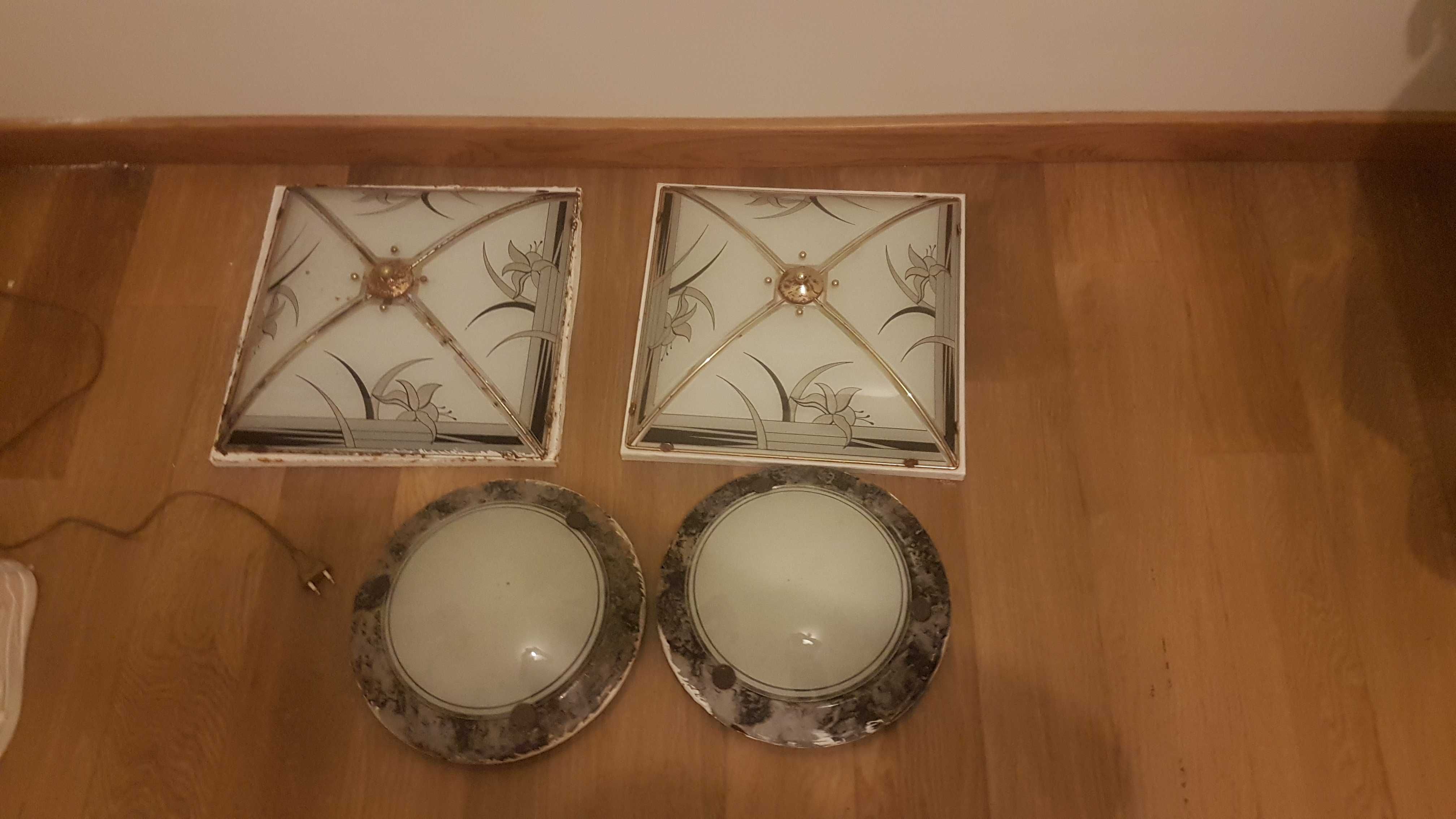 Conjunto 4 candeeiros teto