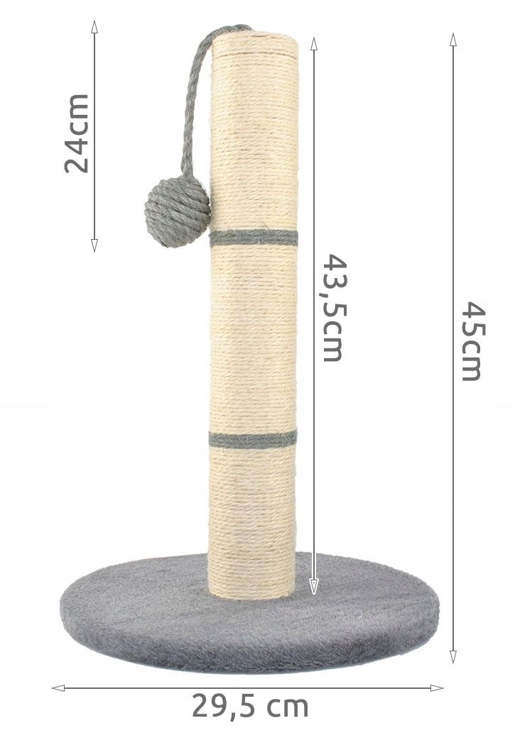 Drapak dla kota 45cm + zabawka