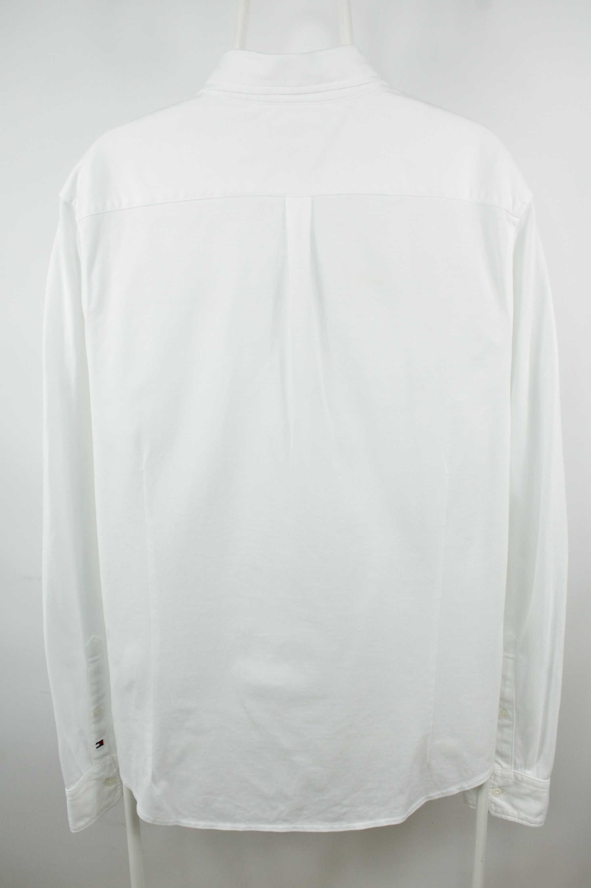 Білосніжна сорочка з тканини джерсі рубашка Tommy Hilfiger Slim Fit ХЛ