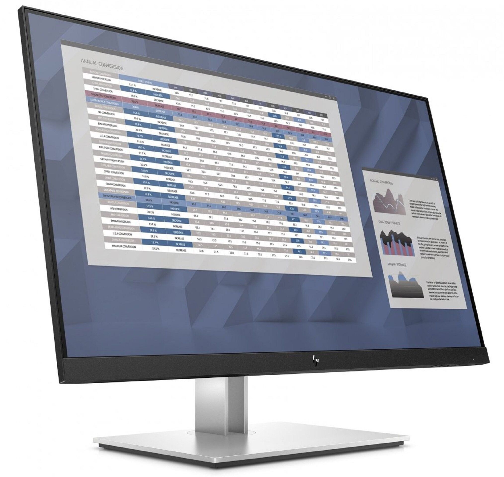 Bezramkowy monitor 27” HP E27 G4 LED IPS DP HDMI FHD 1920x1080 Klasa A