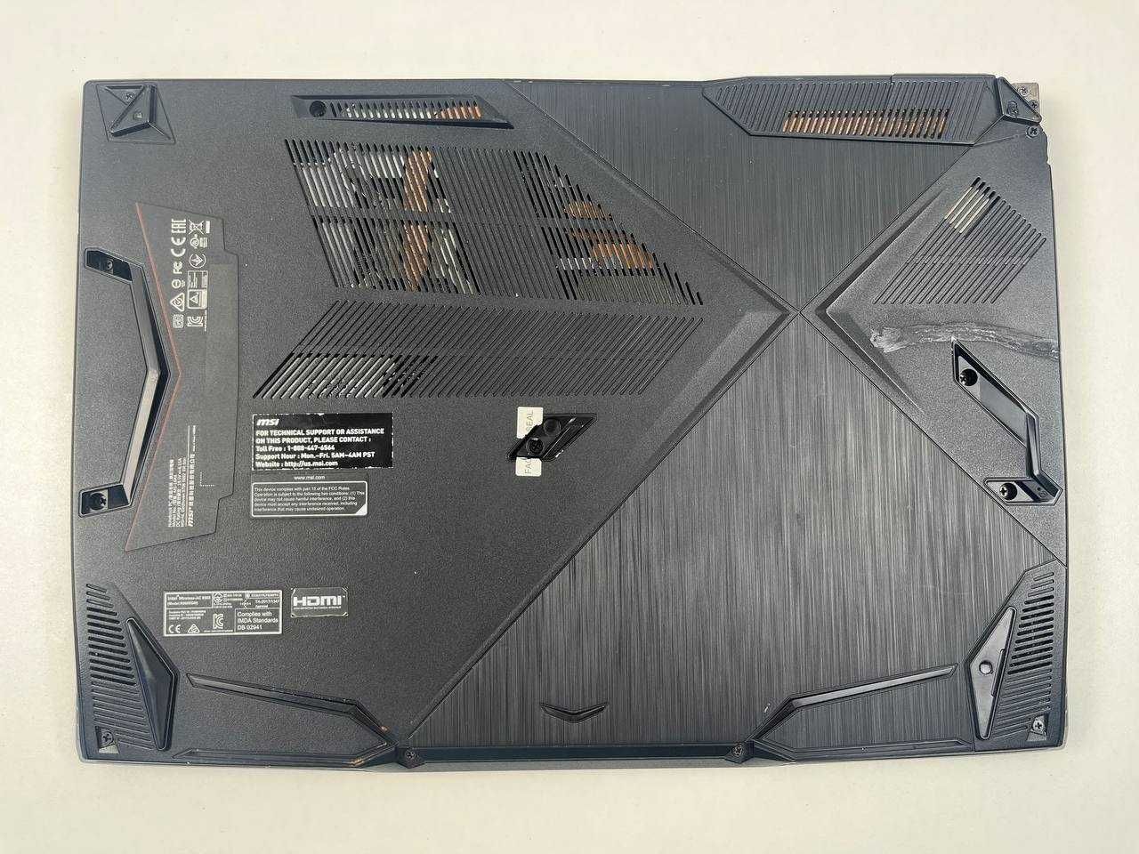 Ноутбук MSI GF63 MS-16R4 15.6" i7-9750H 16GB GTX 1650ti 4GB 512GB M.2