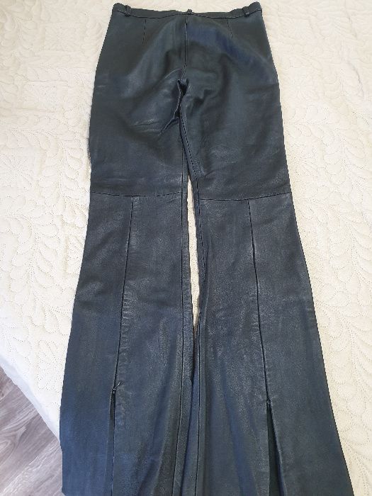 кожаные женские брюки