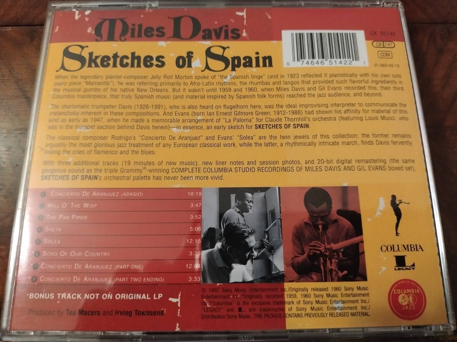 CD-Диск Фирменный (USA) =MILES DAVIS= '97 "Sketches Of Spain"