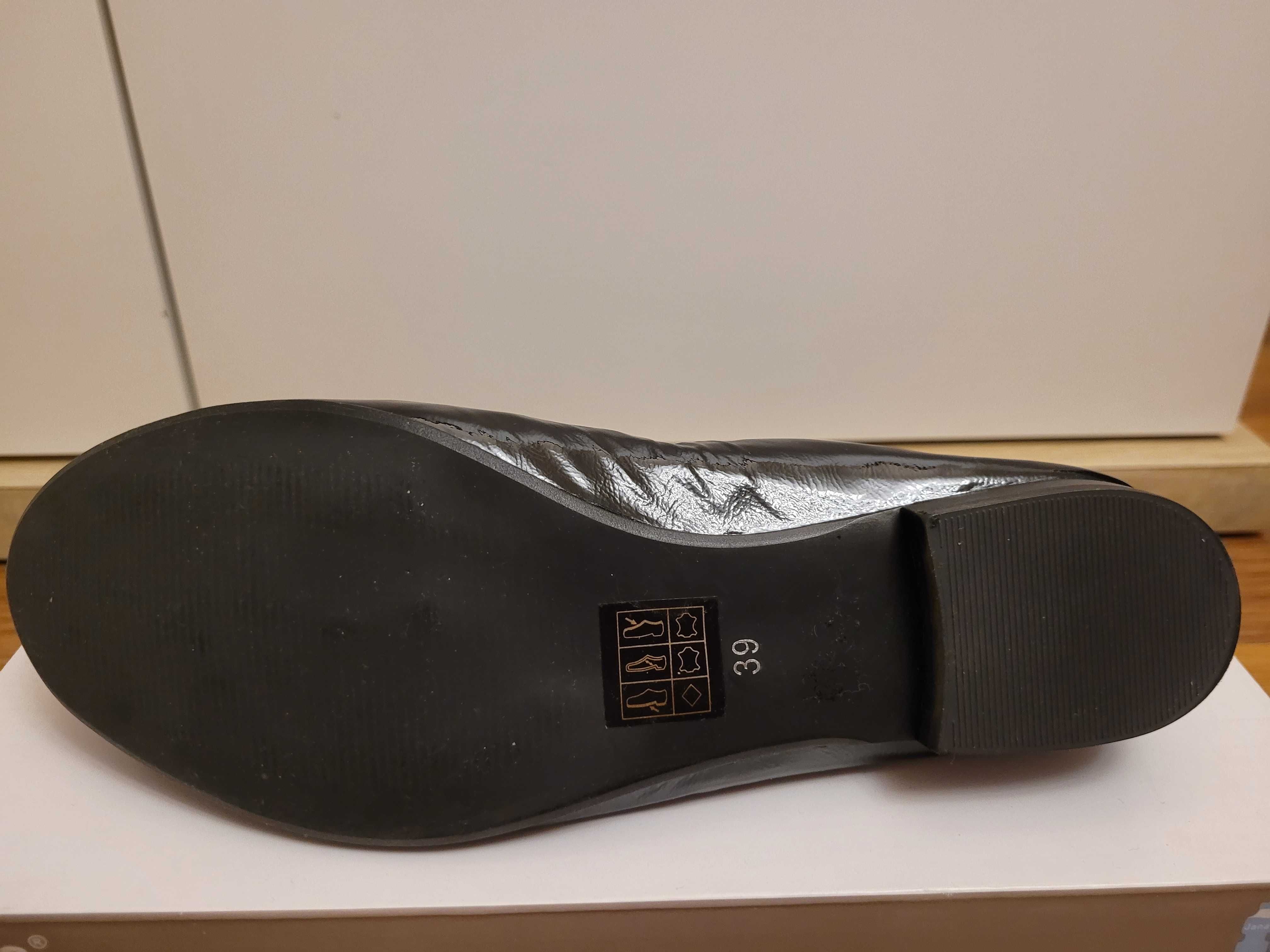 Nowe buty skórzane Fabio Fabrizi 39