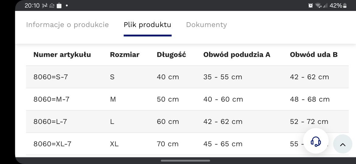 Orteza kolana 0° Ottobock