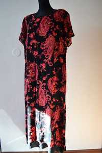 Elegancka sukienka długa we wzory Style&Co 4XL 48 50