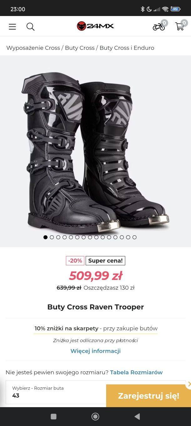 Buty na cross Raven Trooper r. 46