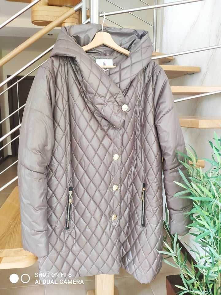 płaszcz kurtka pikowana 4XL XXXXL rozmiar 48 Nowa ocieplana