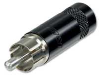 REAN NYS352B - Złącze RCA wtyk cinch (czarne)