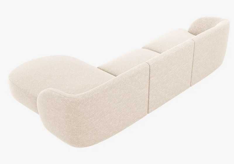 Sofa narożna narożnik 4-os. Miley Micadoni Szenil pr.str. 255x156x70cm