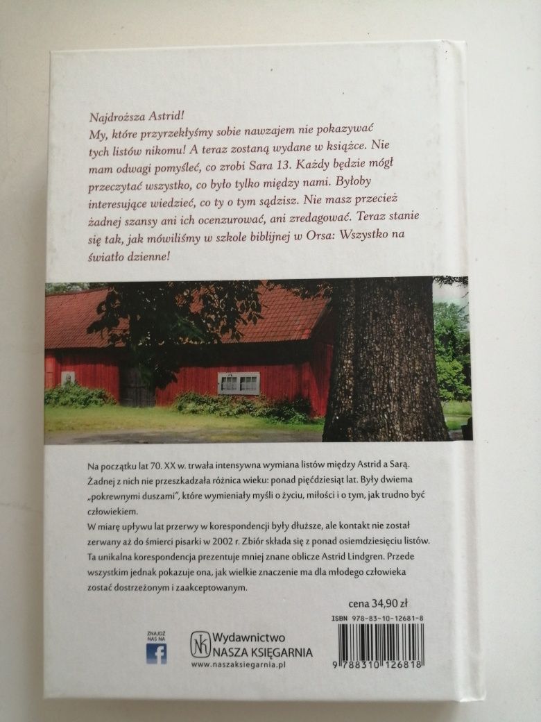 Twoje listy chowam pod materacem Astrid Lindgren Sara Schwardt