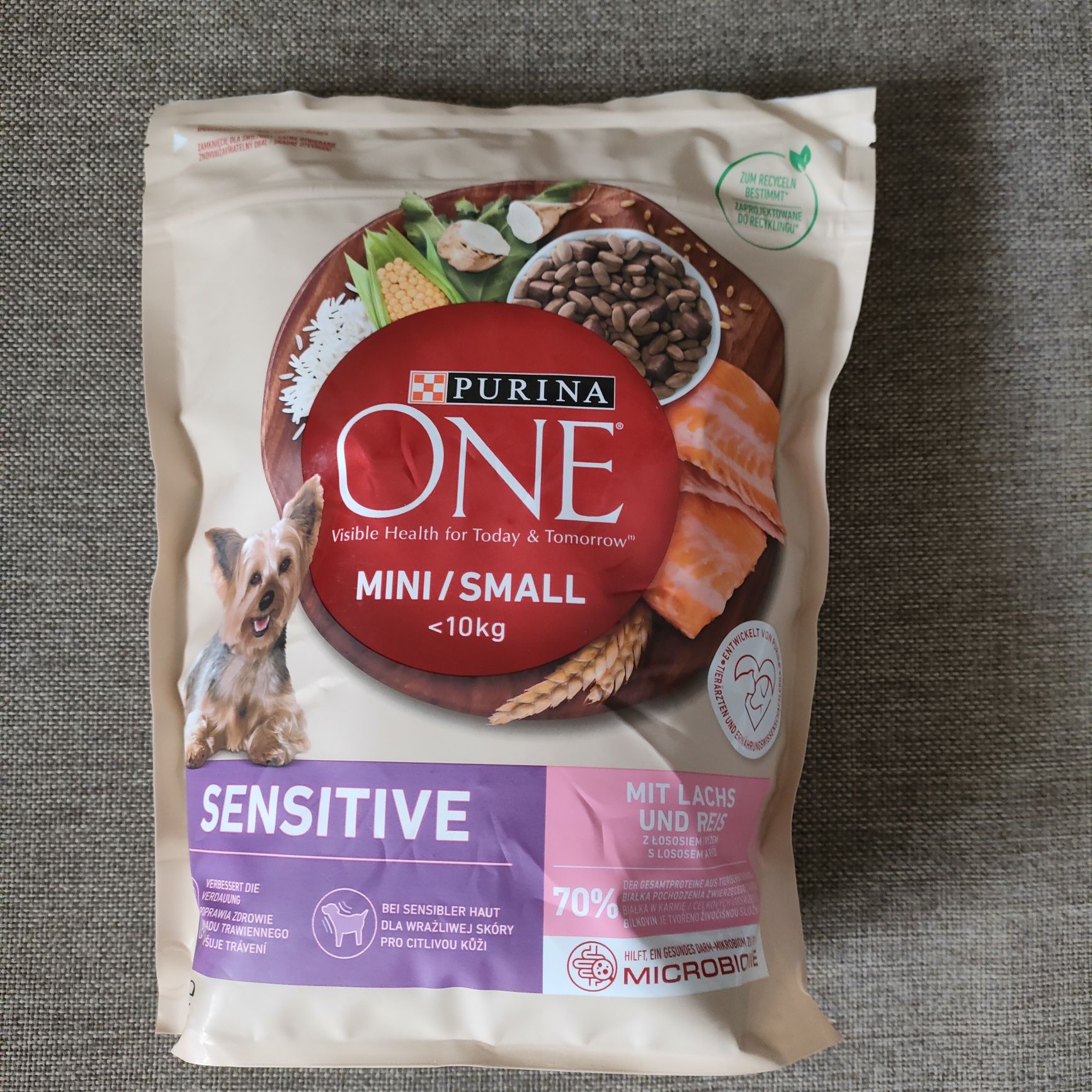 Purina One Mini DeliCate z łososiem i ryżem 800g karma okazja