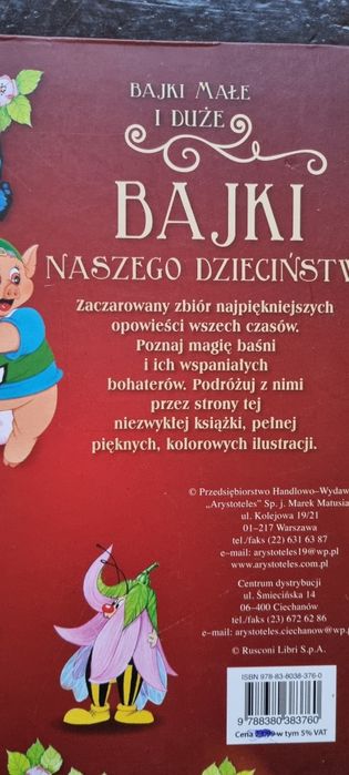 Książka Bajki naszego dzieciństwa, zbiór bajek