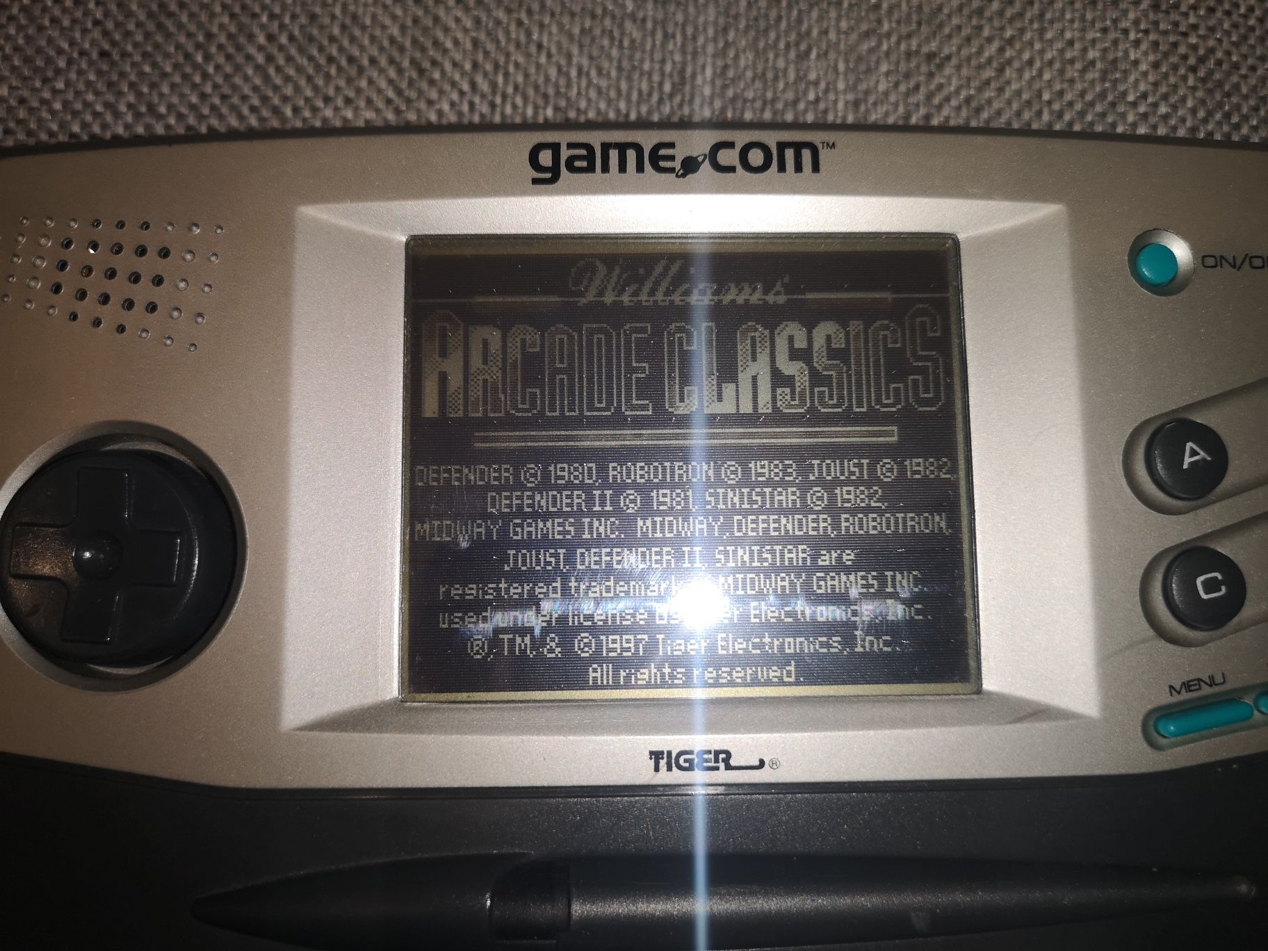 Williams Arcade Classics GAME.COM Tiger gra (ultra rzadkość) Ursus