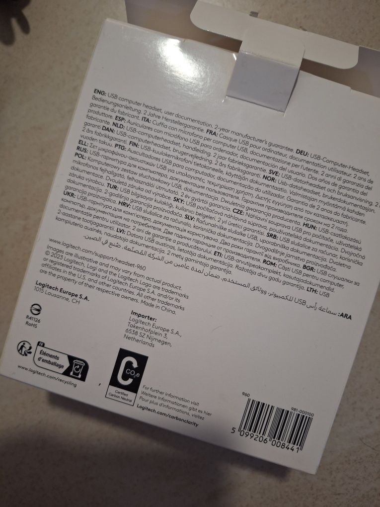 Nowe słuchawki Logitech 960 z mikrofon