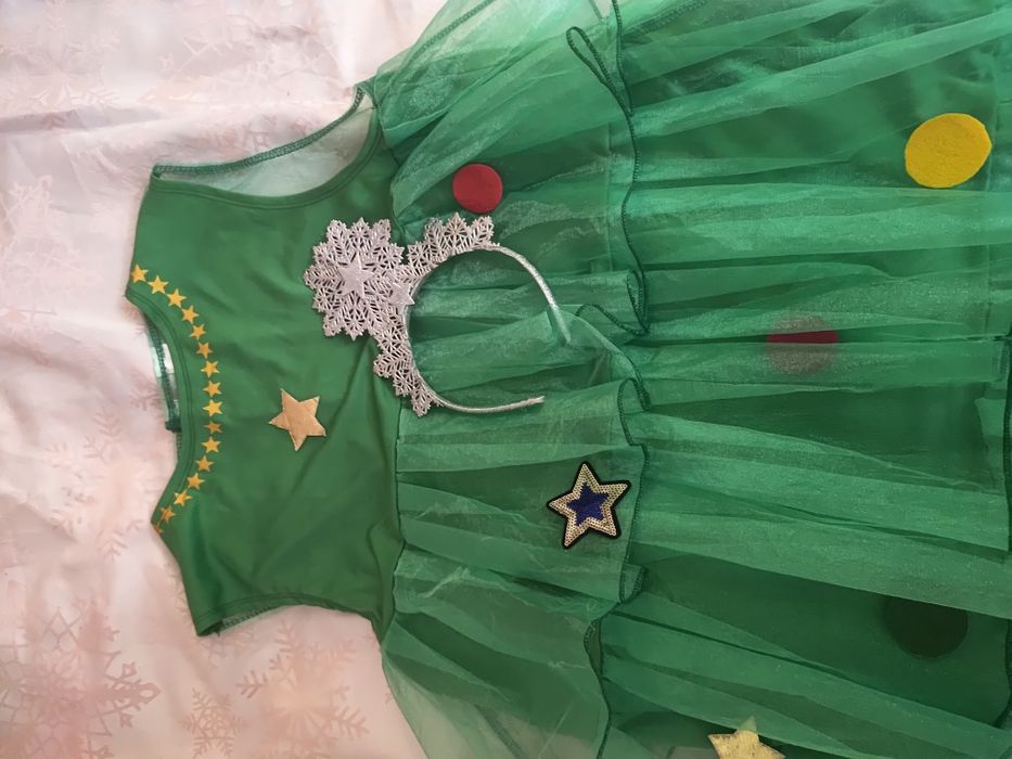 Strój przebranie sukienka choinka święta Mikołaj Boże Narodzenie M/L