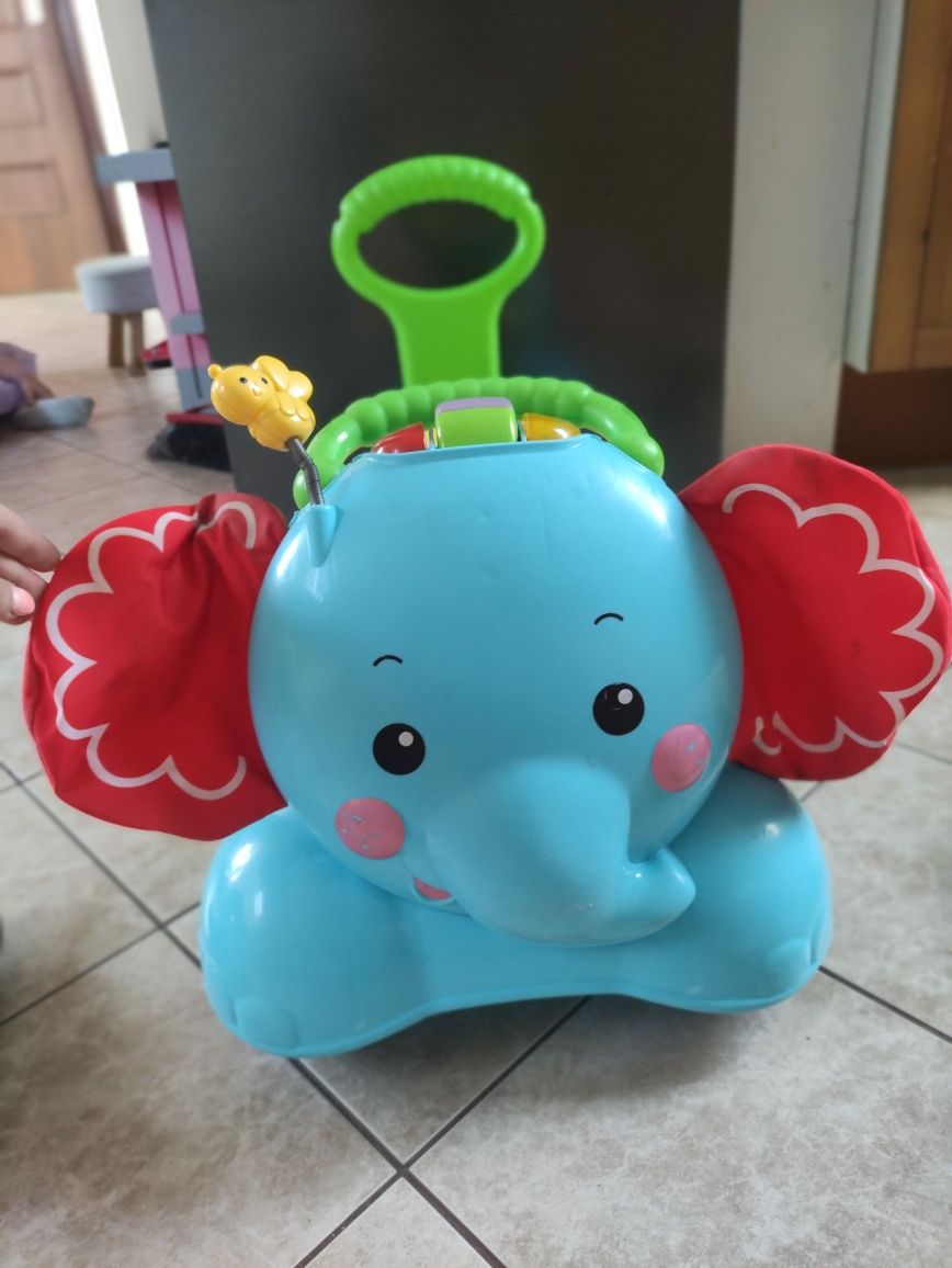 Fisher-Price Słonik-Chodzik Jeździk Skoczek 3W1