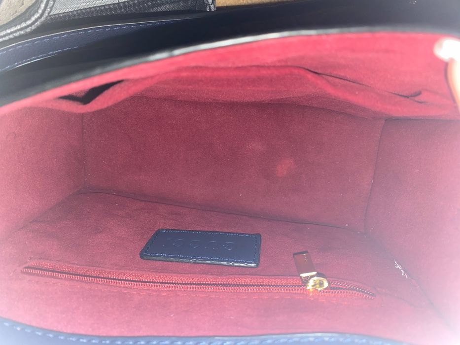 Синя сумка Gucci з ремінцем нова клатч сумка