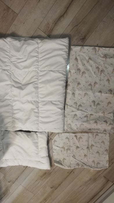 Komplet pościeli dziecięcej z podszewką w gąski