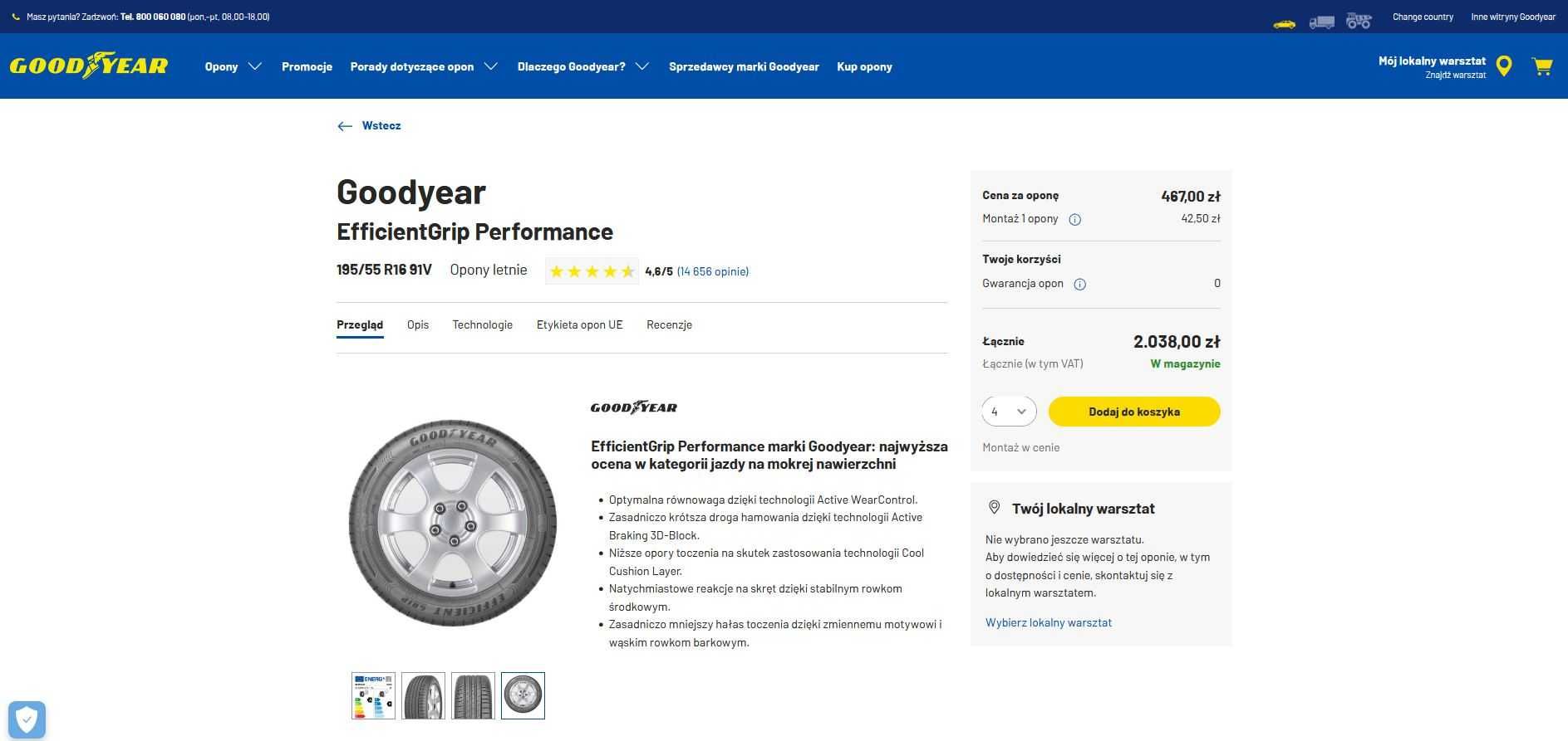OKAZJA nowe opony GOODYEAR  (2024) 195/55 r16