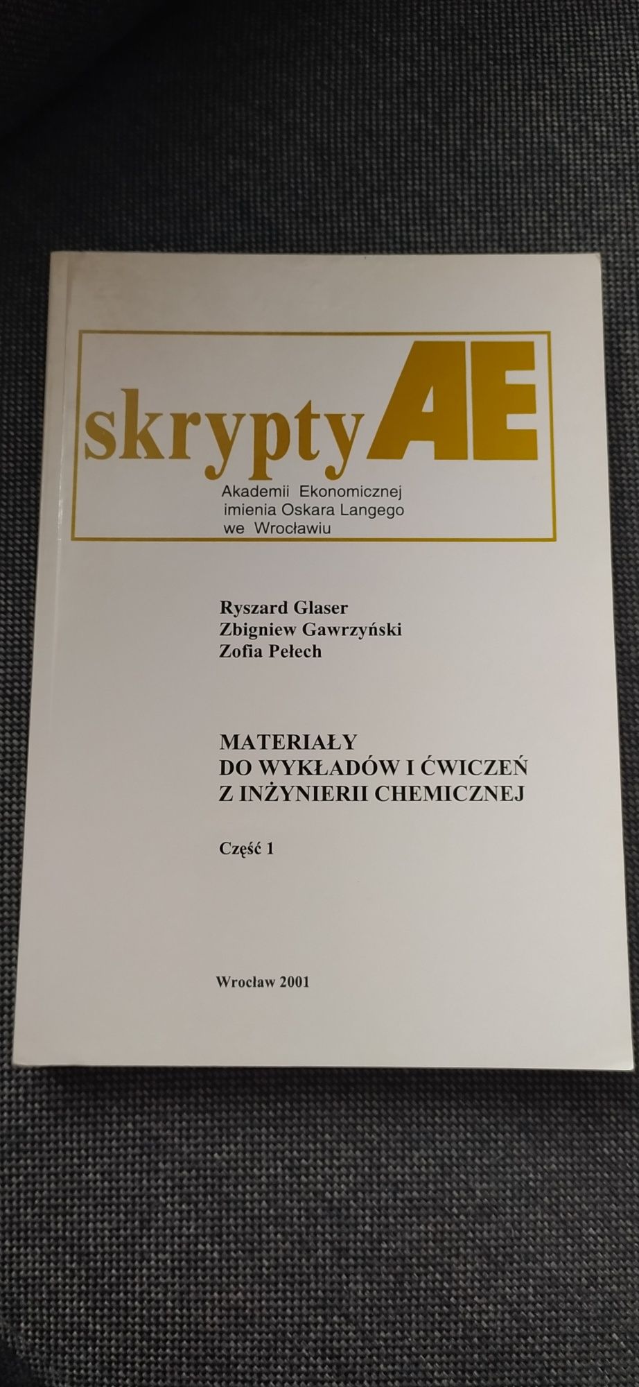 Materiały do wykładów i ćwiczeń z inżynierii chemicznej Glaser