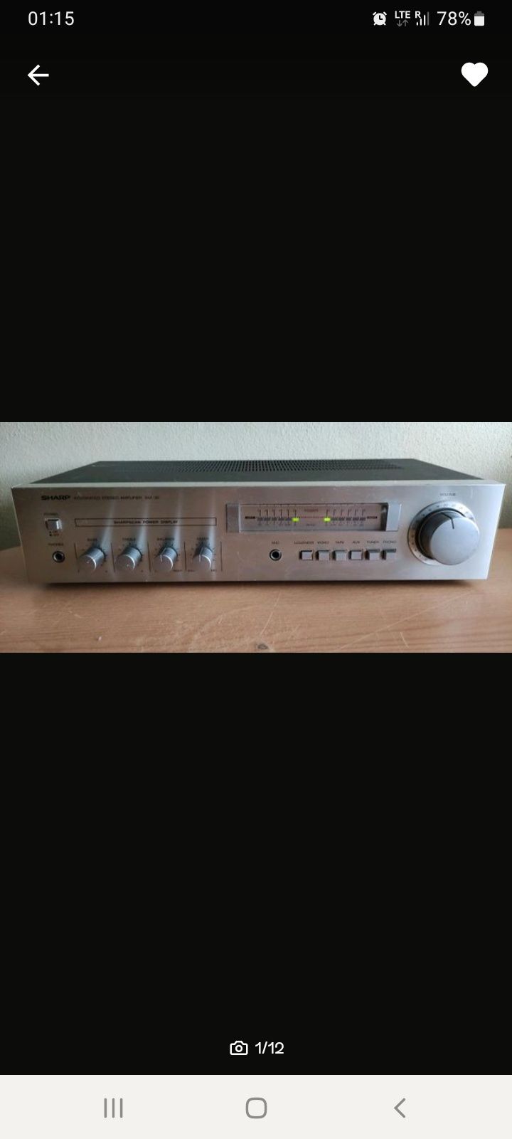 SHARP Kolumny tuner deck wzmacniacz
