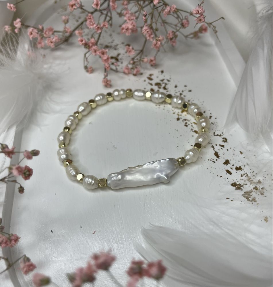 Bransoletki z pereł i kamieni naturalnych handmade